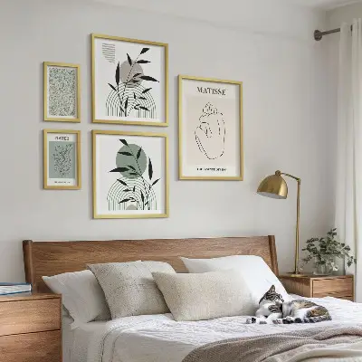 Plakat med plantemotiv stilfuld vægdekoration