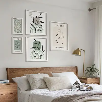 Plakat med plantemotiv stilfuld vægdekoration