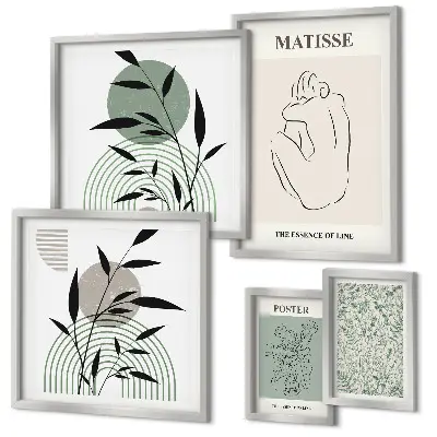 Plakat med plantemotiv stilfuld vægdekoration