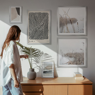 Billedkomposition til væg Minimalistisk naturkunst