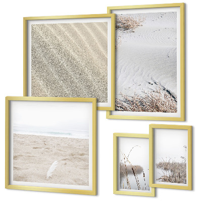 Billedkomposition til væg Minimalistiske strandmotiver