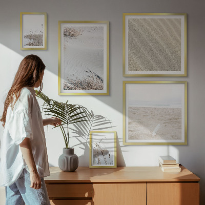Billedkomposition til væg Minimalistiske strandmotiver