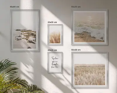 Naturens strandlandskaber billedkomposition til væg