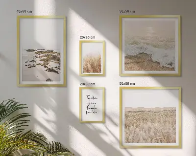 Naturens strandlandskaber billedkomposition til væg