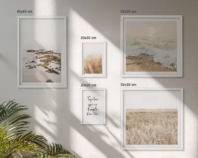 Naturens strandlandskaber billedkomposition til væg