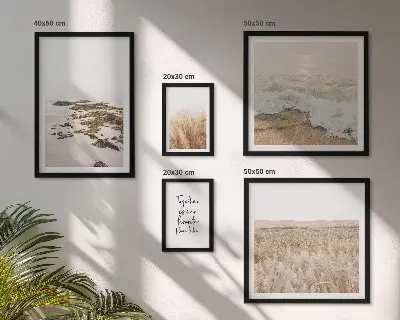Naturens strandlandskaber billedkomposition til væg