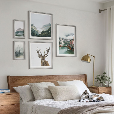 Billedsæt over sofa Bjerglandskaber i naturen
