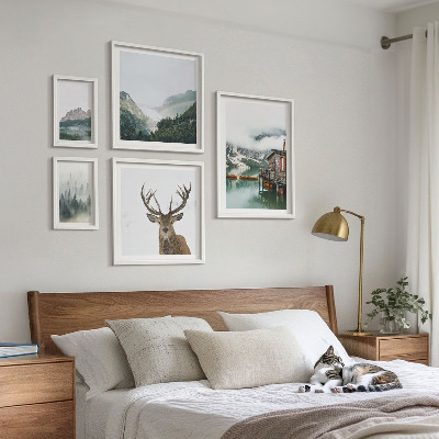 Billedsæt over sofa Bjerglandskaber i naturen