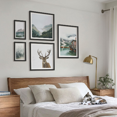 Billedsæt over sofa Bjerglandskaber i naturen