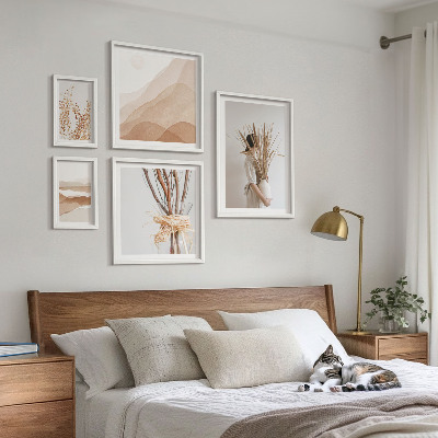 Billedkomposition til væg Stilfulde boho planter og landskaber