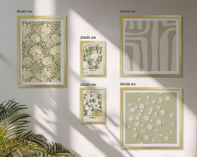 Billedkomposition til væg Plant boho med blomster