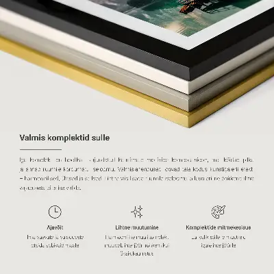 Stilfuld abstrakt plantegrafik billedsæt til over sofa