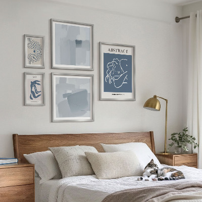 Billedkomposition til væg Stilfulde minimalistiske abstraktioner