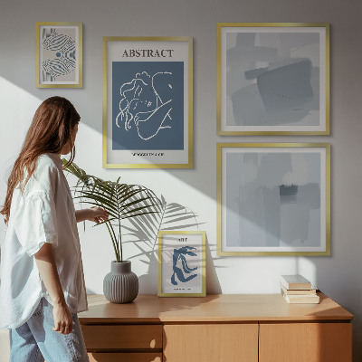 Billedkomposition til væg Stilfulde minimalistiske abstraktioner