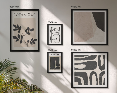 Billedkomposition til væg Stilfuld minimalistisk grafik