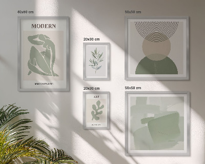 Billedkomposition til væg Moderne stil med abstraktion