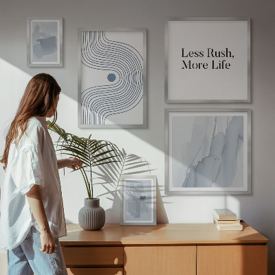 Billedsæt over sofa Moderne minimalistisk grafik