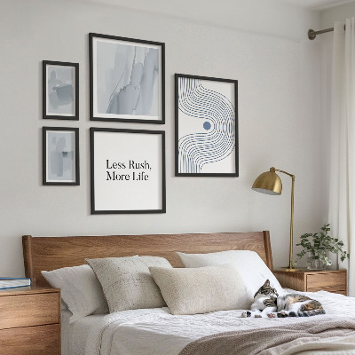 Billedsæt over sofa Moderne minimalistisk grafik