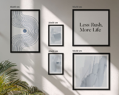 Billedsæt over sofa Moderne minimalistisk grafik