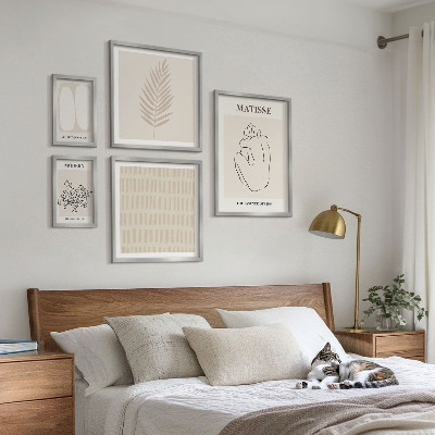 Billedkomposition til væg Minimalistiske former