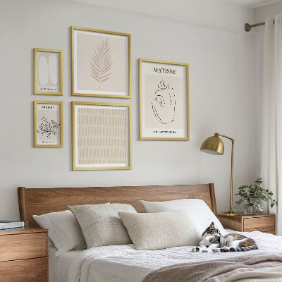 Billedkomposition til væg Minimalistiske former