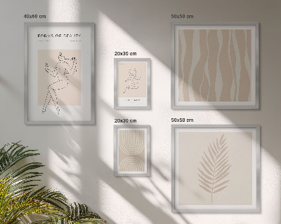 Billedsæt over sofa Smukke minimalistiske motiver