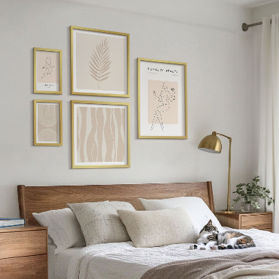 Billedsæt over sofa Smukke minimalistiske motiver