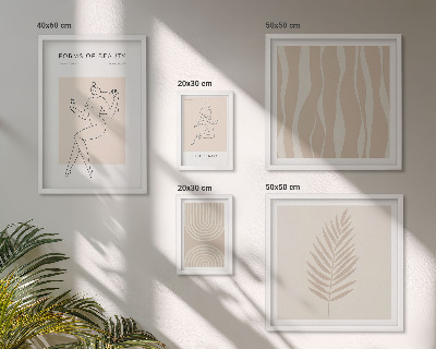 Billedsæt over sofa Smukke minimalistiske motiver