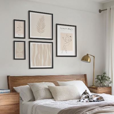 Billedsæt over sofa Smukke minimalistiske motiver
