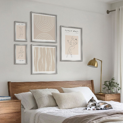 Billedkomposition til væg Minimalistiske former for skønhed