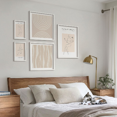 Billedkomposition til væg Minimalistiske former for skønhed