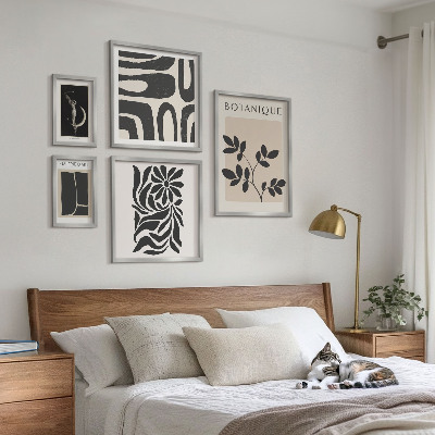 Billedsæt over sofa Moderne plantemotiver