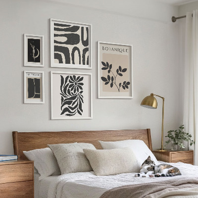 Billedsæt over sofa Moderne plantemotiver