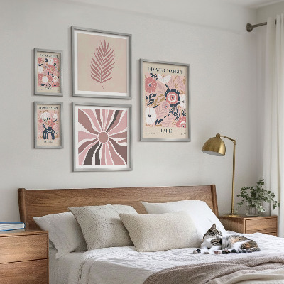 Billedkomposition til væg Blomstermarkeder i bohemestil