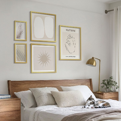 Billedkomposition til væg Minimalistiske former i boho-stil