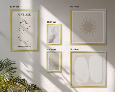 Billedkomposition til væg Minimalistiske former i boho-stil