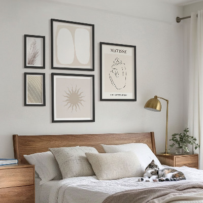 Billedkomposition til væg Minimalistiske former i boho-stil
