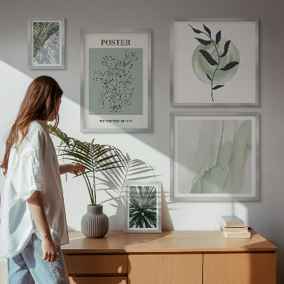 Billedsæt over sofa Planteinspirationer natur
