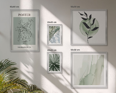 Billedsæt over sofa Planteinspirationer natur
