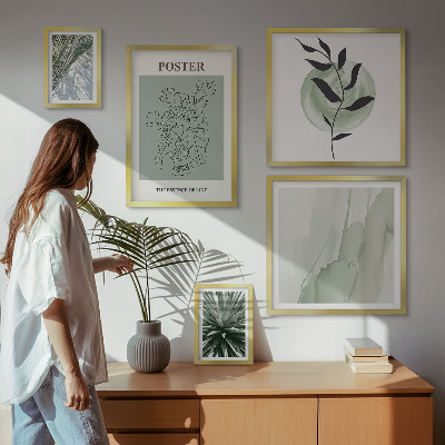 Billedsæt over sofa Planteinspirationer natur
