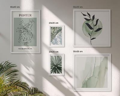 Billedsæt over sofa Planteinspirationer natur