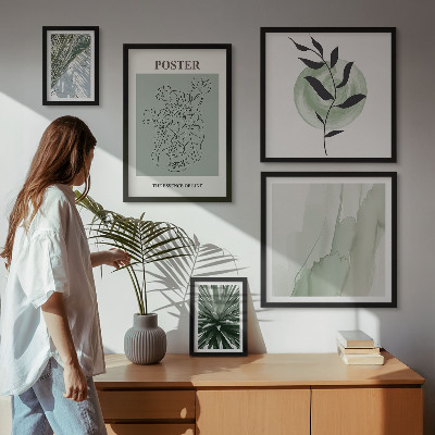 Billedsæt over sofa Planteinspirationer natur