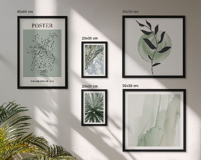 Billedsæt over sofa Planteinspirationer natur