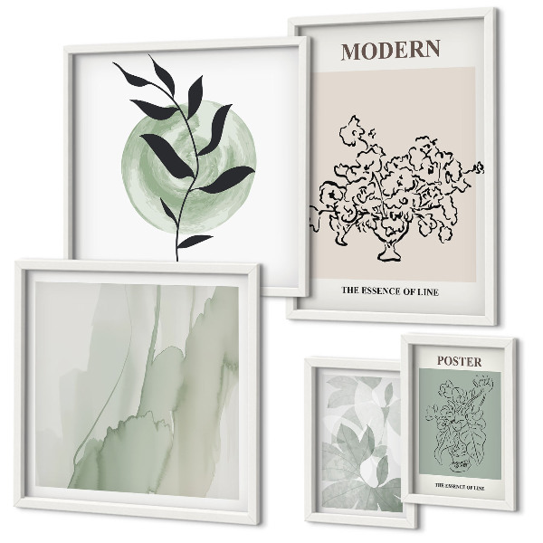 Billedkomposition til væg Moderne minimalistiske dekorationer