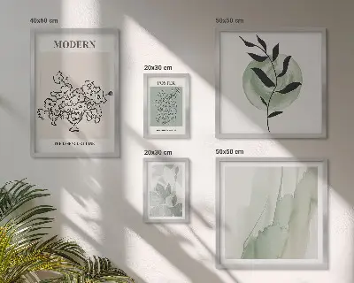 Billedkomposition til væg moderne minimalistisk dekoration