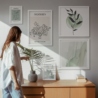 Billedkomposition til væg Moderne minimalistiske dekorationer