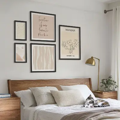 Billedkomposition til væg moderne minimalistisk stil
