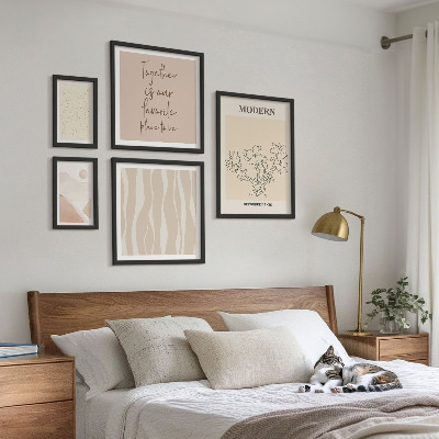 Billedkomposition til væg Moderne minimalistisk stilsæt