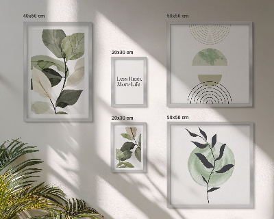 Billedkomposition til væg Stilfuld grafik til planteinteriør