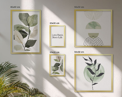 Billedkomposition til væg Stilfuld grafik til planteinteriør